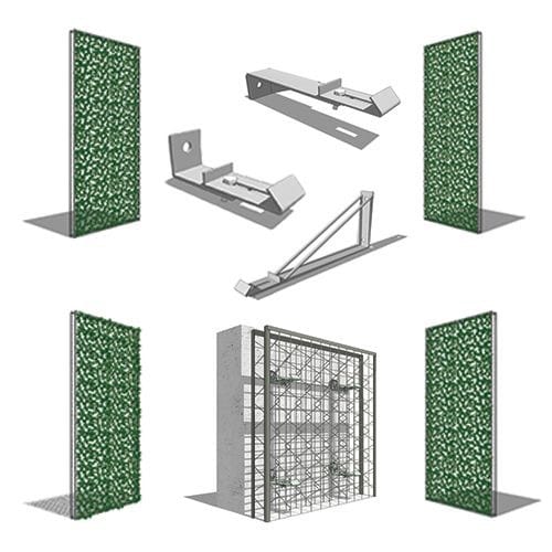 Adjustable Mounting Attachment (5132R): Steel Mounted Application, Section View