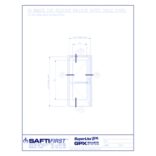 preview of GPX Ballistic: 60 Minute Fire Resistive Ballistic Rated Single Door