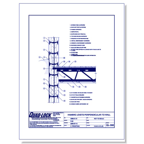 preview of QL-308 Hambro Joists Perpendicular to Wall