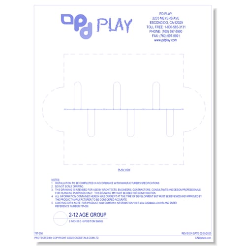 preview of 5 Inch O.D.  6 Position Swing