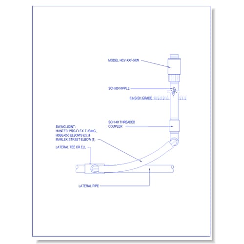 Valves - HCV-XXF-XXM - HCV Check Valve w/o Check Valve & w/ Pro Flex Tubing