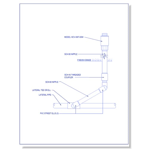 Valves - HCV-XXF-XXM - HCV Check Valve w/ Check Valve & w/ PVC Street Elbows
