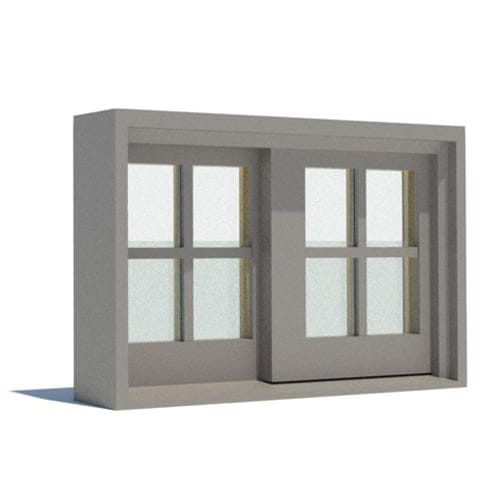 preview of 400 Series: Vinyl Clad - Gliding Window - Elevation