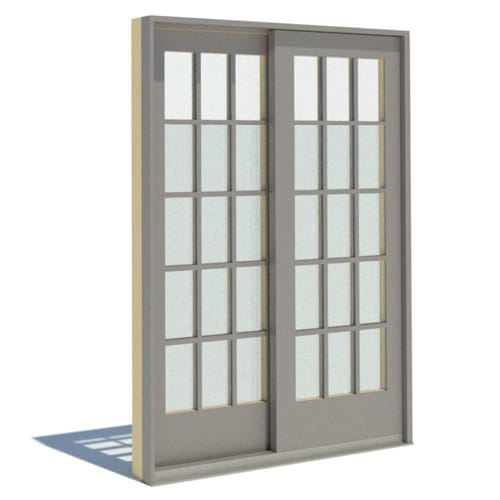 400 Series: Vinyl Clad - Frenchwood Gliding Doors - Elevation