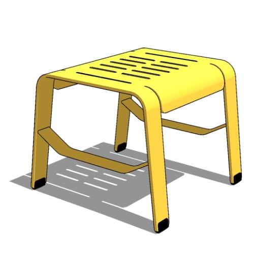  ALUM Lounge Table/Footrest (MTB-2700-00004) 