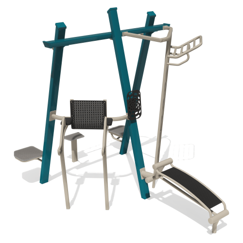 CAD Drawings BIM Models GameTime 14911 - THRIVE 250 Outdoor Gym