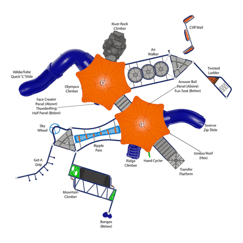 CAD Drawings BIM Models GameTime PS22026 - Twisted Trek