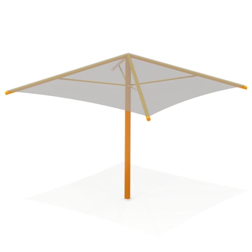CAD Drawings BIM Models GameTime QRI110 - 12' x 12' x 8' Square Umbrella