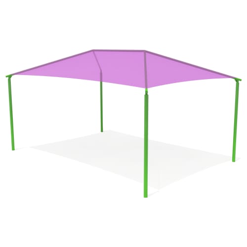 CAD Drawings BIM Models GameTime QRI098 - 20' x 30' x 12' Rectangular Hip Shade