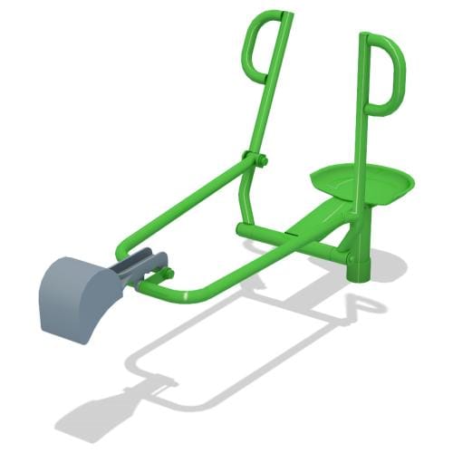 CAD Drawings BIM Models GameTime 6197 - Backhoe Digger