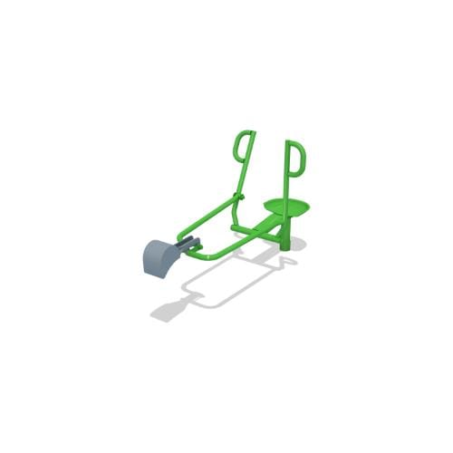 CAD Drawings BIM Models GameTime 6197 - Backhoe Digger