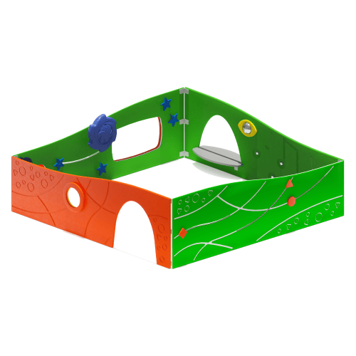 CAD Drawings BIM Models GameTime 39029I - Me & You 4 Panel Activity Center