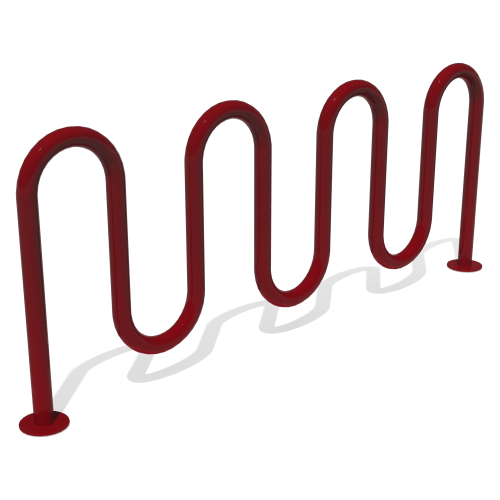 CAD Drawings BIM Models GameTime F7700 - Loop Bike Rack