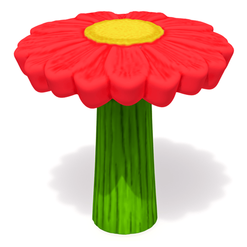 CAD Drawings BIM Models GameTime 38234 - Red Flower