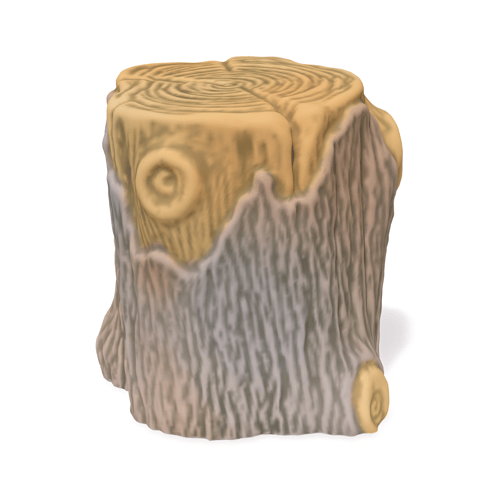 CAD Drawings BIM Models GameTime 38239 - Tree Stump
