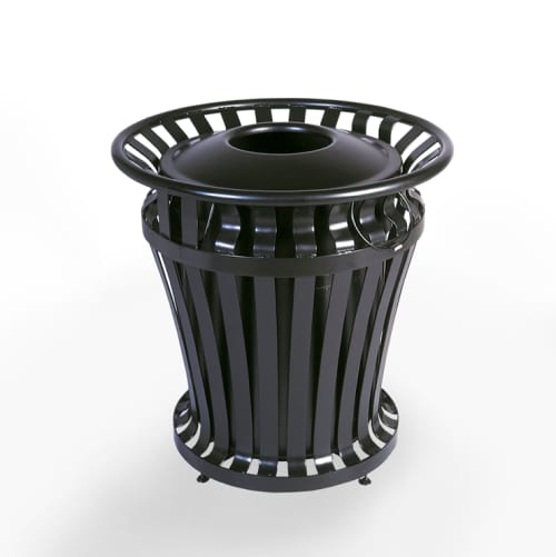 CAD Drawings BIM Models Huntco Site Furnishings Quinault Trash Receptacle
