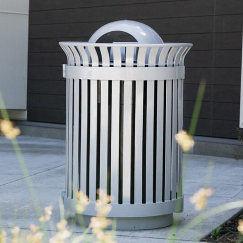 CAD Drawings BIM Models Huntco Site Furnishings Wenatchee Trash Receptacle