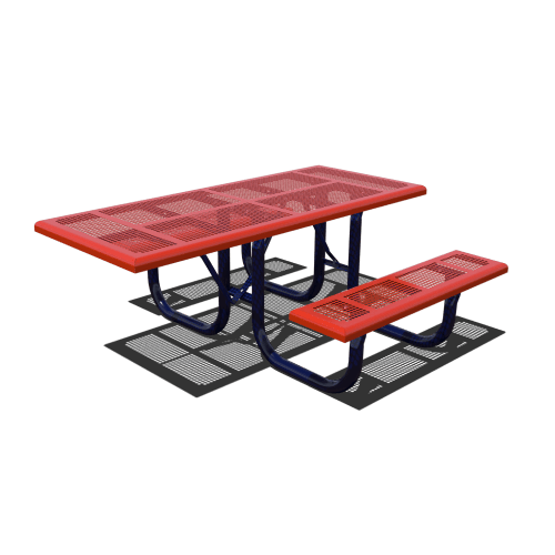 CAD Drawings Superior Recreational Products | Shelter and Site Amenities Perforated Style Tables