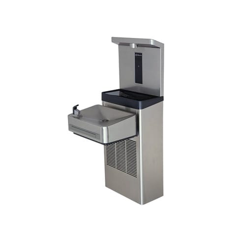 CAD Drawings BIM Models Haws Corporation Model 1211S: Wall Mounted ADA Water Cooler with Bottle Filler