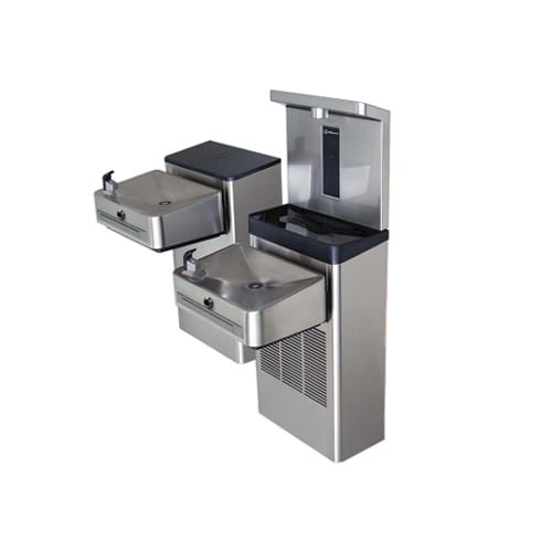 CAD Drawings Haws Corporation Model 1212SH: Wall Mount Dual ADA Touchless Water Cooler with Bottle Filler