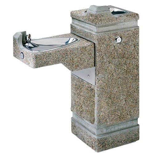 CAD Drawings BIM Models Haws Corporation Model 3150: Concrete Pedestal Drinking Fountain