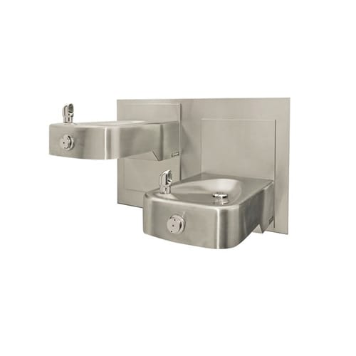 CAD Drawings BIM Models Haws Corporation Model 1117L: Wall Mounted Dual ADA  Adjustable Drinking Fountain