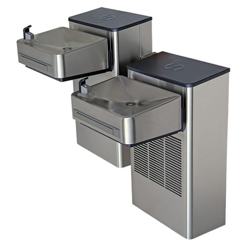 CAD Drawings Haws Corporation Model 1202SF: Wall Mount Dual ADA Water Cooler