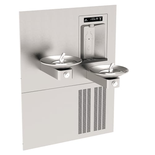CAD Drawings Haws Corporation Model 1011HSA.8: Haws® RIVIVE Hydration Station™ Chilled Recessed Bottle Filler with HI-LO Fountains