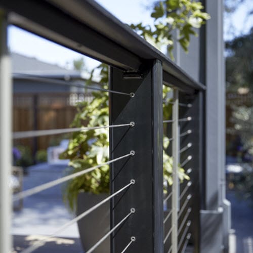 Timbertech Modern Railing Modern Composite Railing - Contemporary Rail - CADdetails