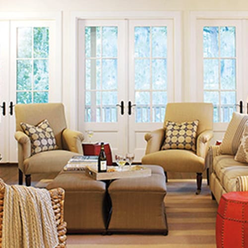 Pinnacle Primed Swinging Patio Door - CADdetails