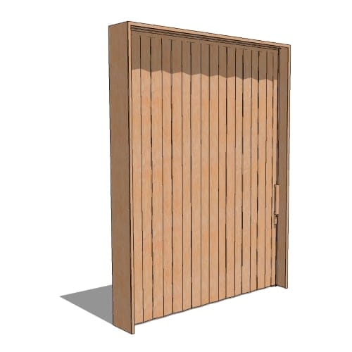 CAD Drawings BIM Models Woodfold Series 440: Visifold Accordion Folding Door