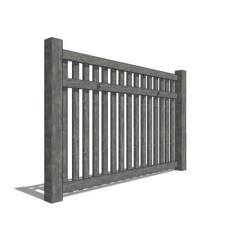 CAD Drawings BIM Models Catalyst™ Fence Solutions Norwalk with TimberGrain Technology