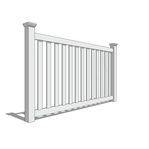 CAD Drawings BIM Models Catalyst™ Fence Solutions Norwalk Vinyl Fence