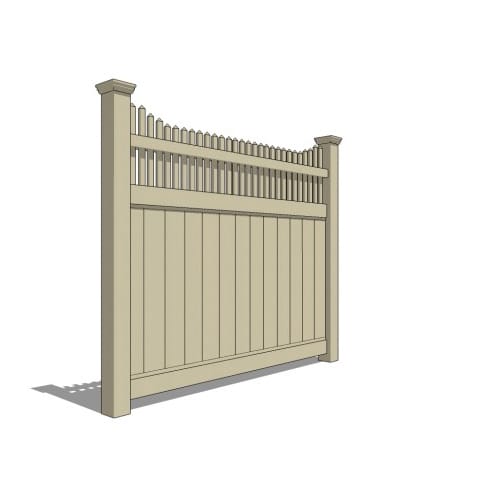 CAD Drawings BIM Models Catalyst™ Fence Solutions Clearwater LX Vinyl Fence