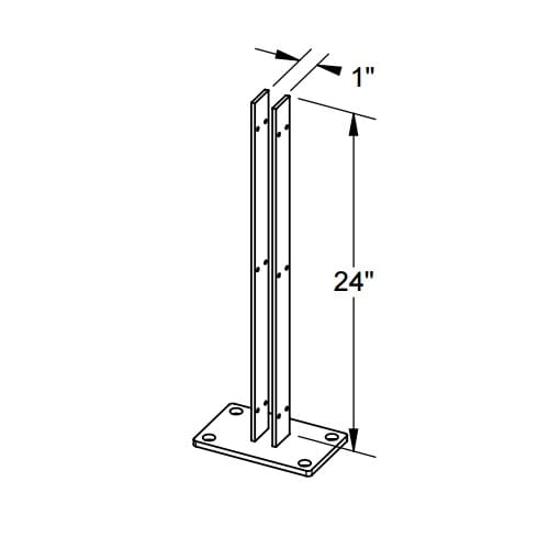 CAD Drawings Catalyst™ Fence Solutions Boulder Line Post