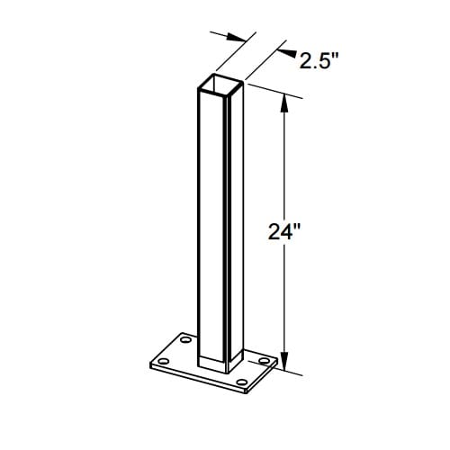 CAD Drawings Catalyst™ Fence Solutions Gate Post