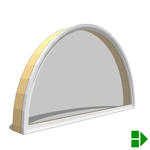 Half Circle Cladding Pella® Clad Half Circle Fixed Unit - Pella Corporation - CADdetails