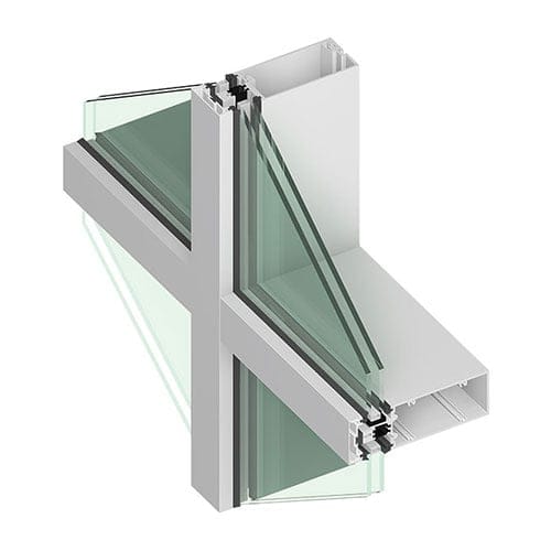 CAD Drawings BIM Models Tubelite 400TU High Performance Thermal Curtainwall