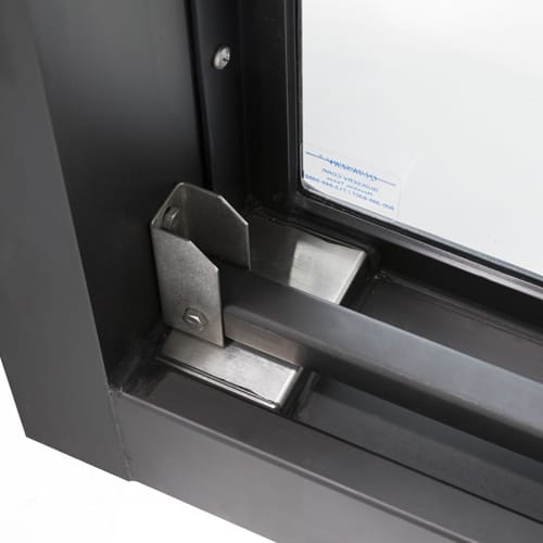 CAD Drawings BIM Models Quikserv BP-7252E Bi-Parting Automatic Sliding Transaction Window