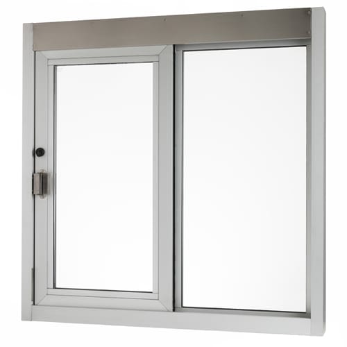 CAD Drawings BIM Models Quikserv IFSC-4040 Side Sliding Transaction Window