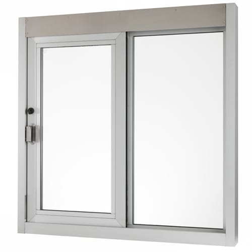 CAD Drawings BIM Models Quikserv IFSC-4040 Side Sliding Transaction Window