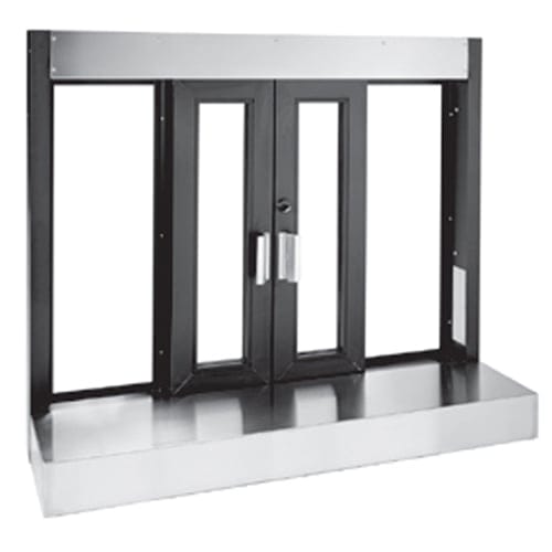 CAD Drawings BIM Models Quikserv BPSC-4840 Bi-Parting Transaction Window