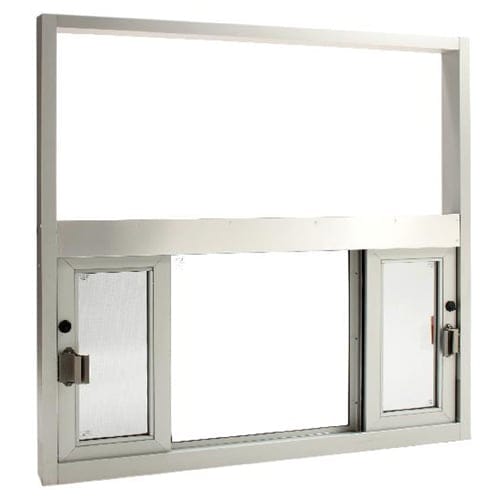 CAD Drawings BIM Models Quikserv SCDS-6056 Double-Slider Transaction Window
