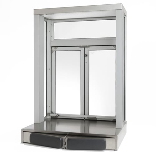 CAD Drawings BIM Models Quikserv PW1-16 Bi-Fold Transaction Window