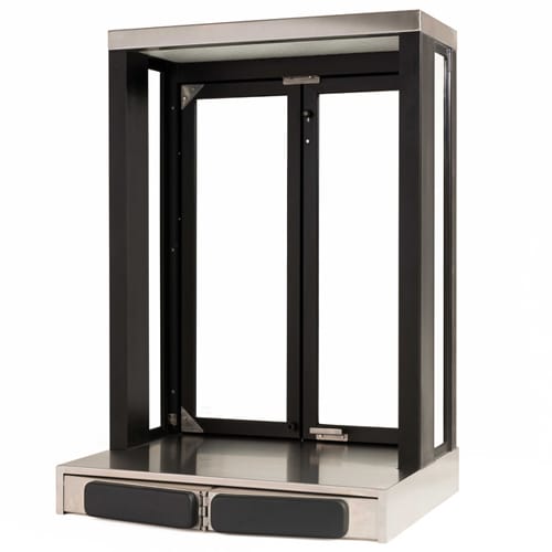 CAD Drawings BIM Models Quikserv PW5-16 Bi-Fold Transaction Window