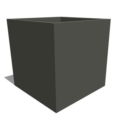 CAD Drawings BIM Models Planters Unlimited Modern Fiberglass Square Planters