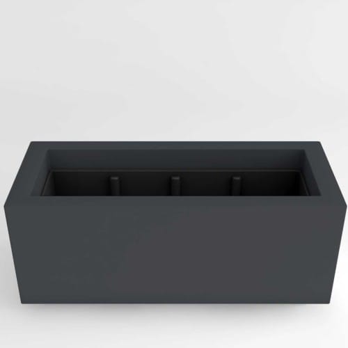 Millennium II Rectangular Planter - TerraCast® Products - CADdetails
