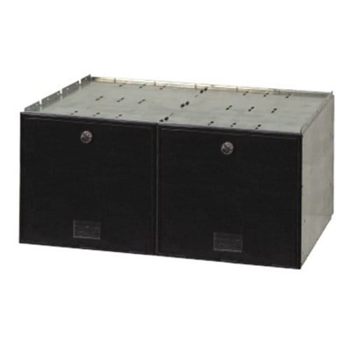 2 Door Rear Loading Guardian Mailbox (large) - CADdetails
