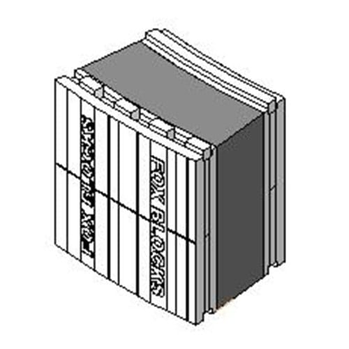 Radius Blocks Design Radius Block - Fox Blocks - CADdetails
