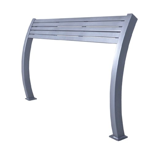 CAD Drawings Wishbone Site Furnishings Parker All Metal Leaning Bench